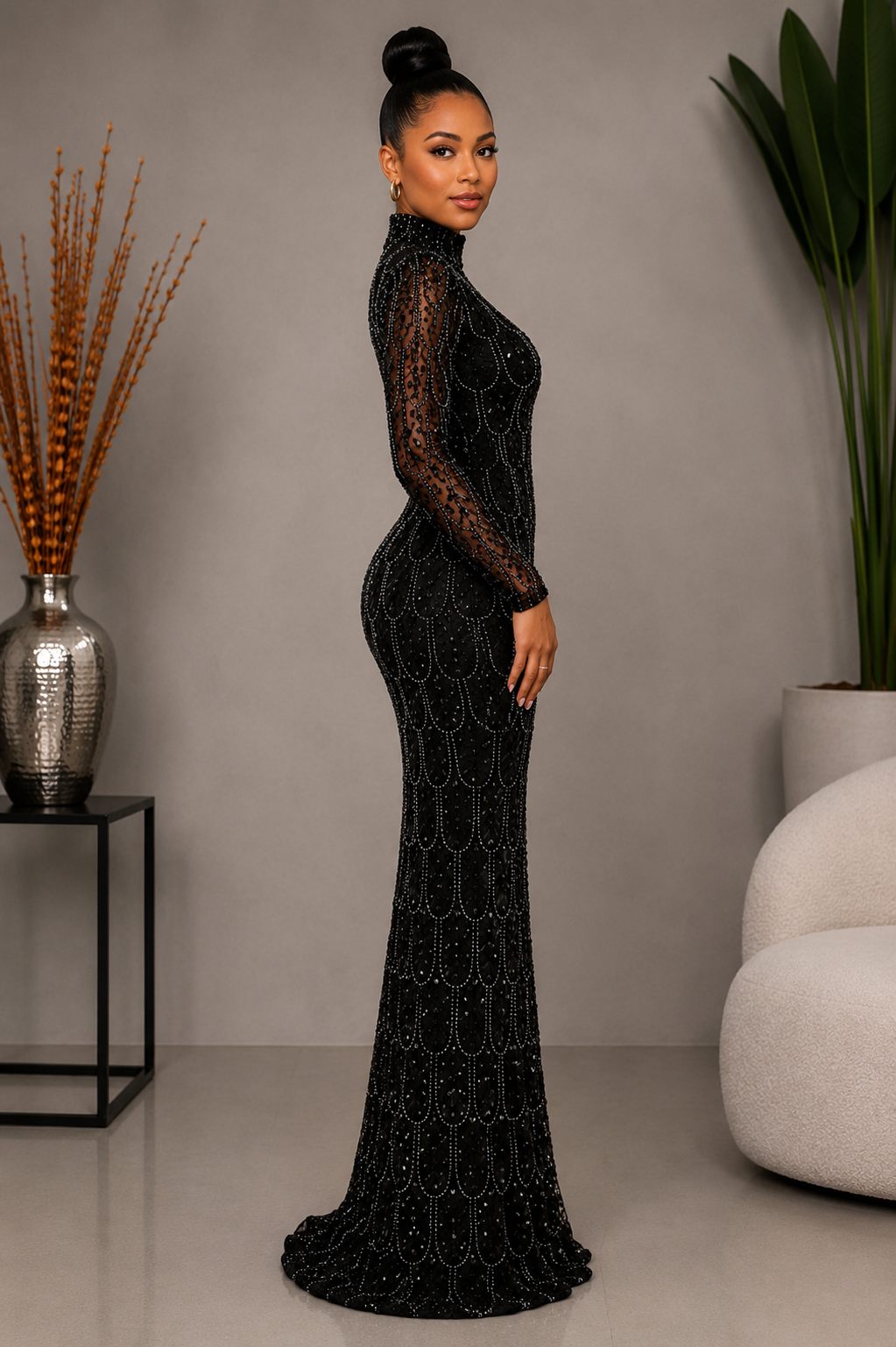 Heiress Black Gown – Cube 57 Boutique
